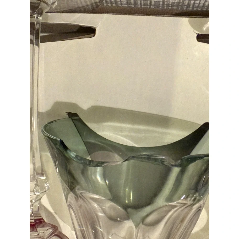 🍷 Cristal d’Arques France Colored Wine Glass Set of 6 Vintage 7” Boxed